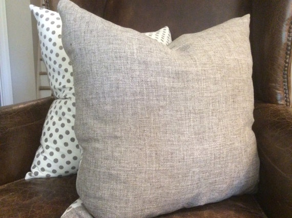 Les Indiennes Pillow Cover In French Gray Monique Etsy