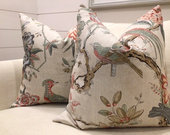 Anna French for Thibaut “Villeneuve” in Coral on Flax cover