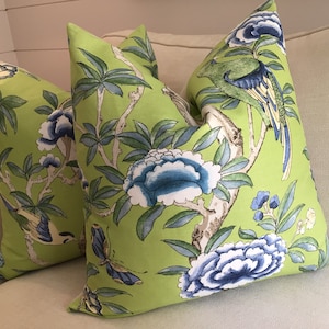 Thibaut &quot;Giselle&quot; from Imperial Garden collection-bright green cover