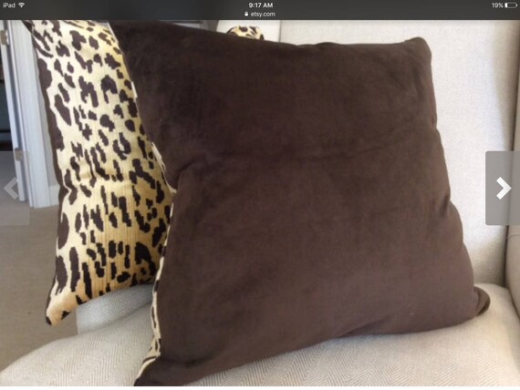 scalamandre leopard pillow