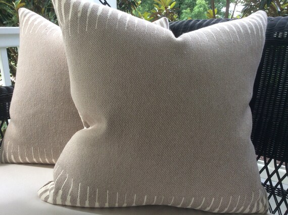 Manuel Canovas Pillow Cover In Kazan Taupe Woven Manuel Etsy