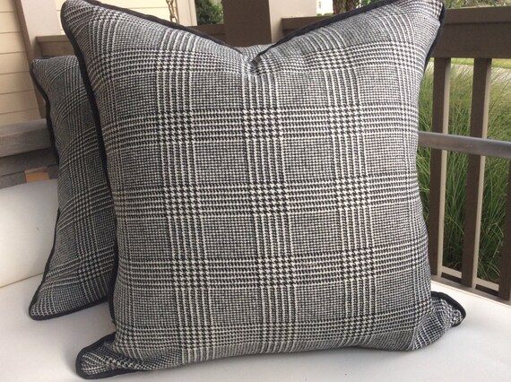 Ralph Lauren Hathaway Glen Plaid Wool Black And Etsy