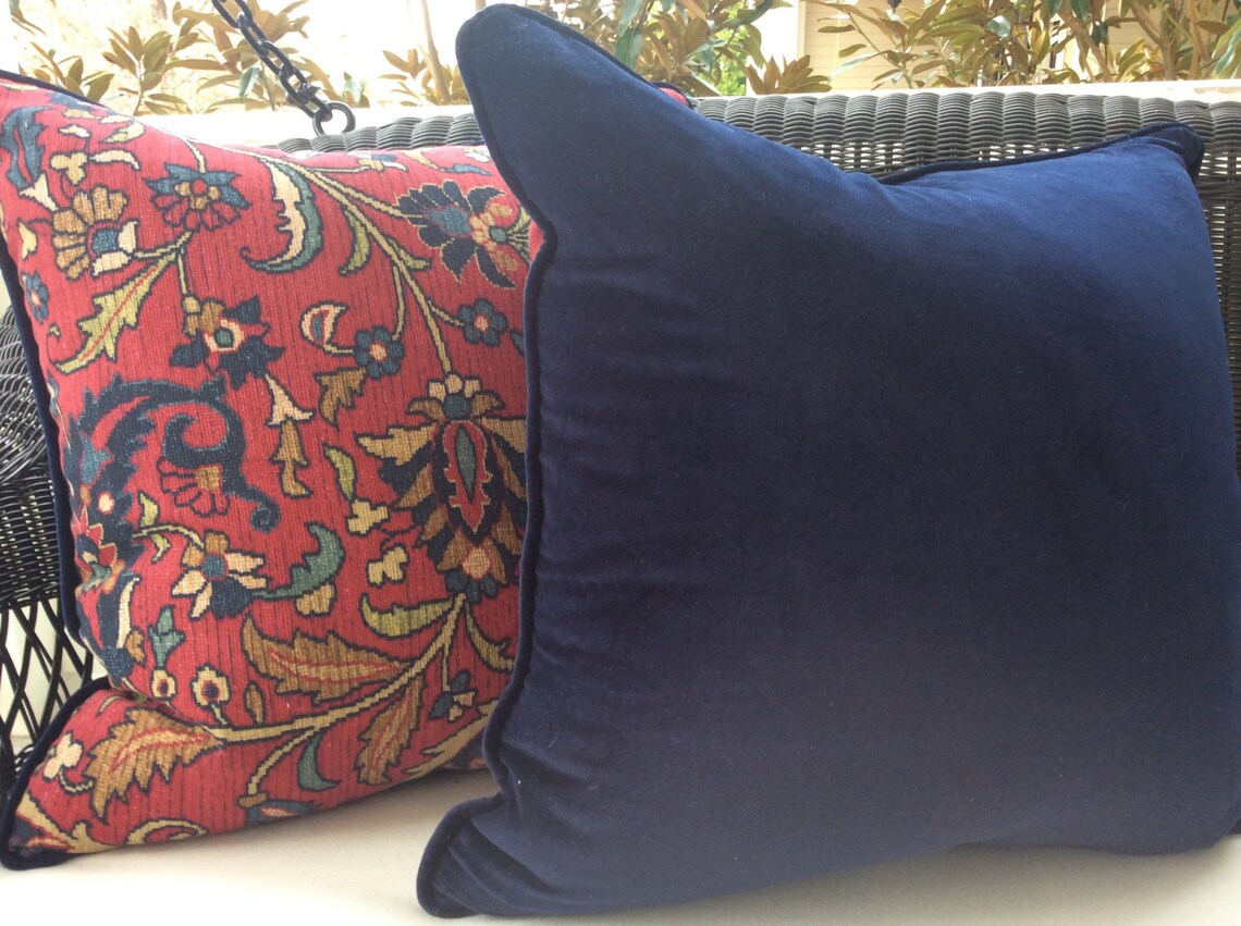 Ralph Lauren Pillow Cover in Rich poet's Etsy