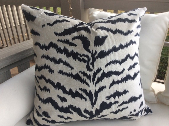 Scalamandre Le Tigre Pillow Cover in Scalamandre Le Tigre Pillow Cover in