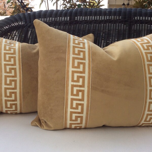 Greek Key Pillow Etsy