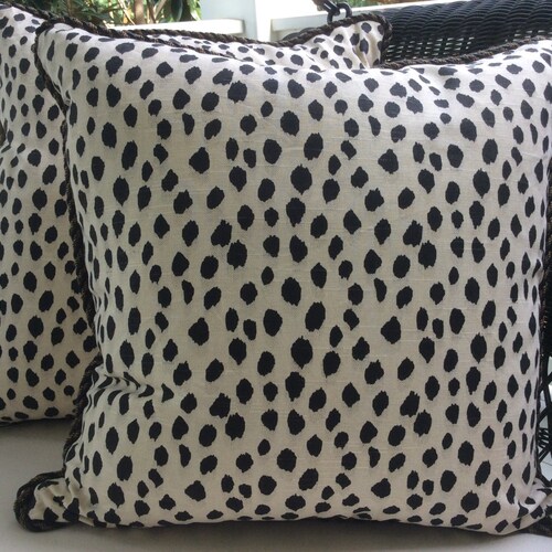 Ballard Designs Pillow Cover in Dodie Blck and Cream Animal Etsy