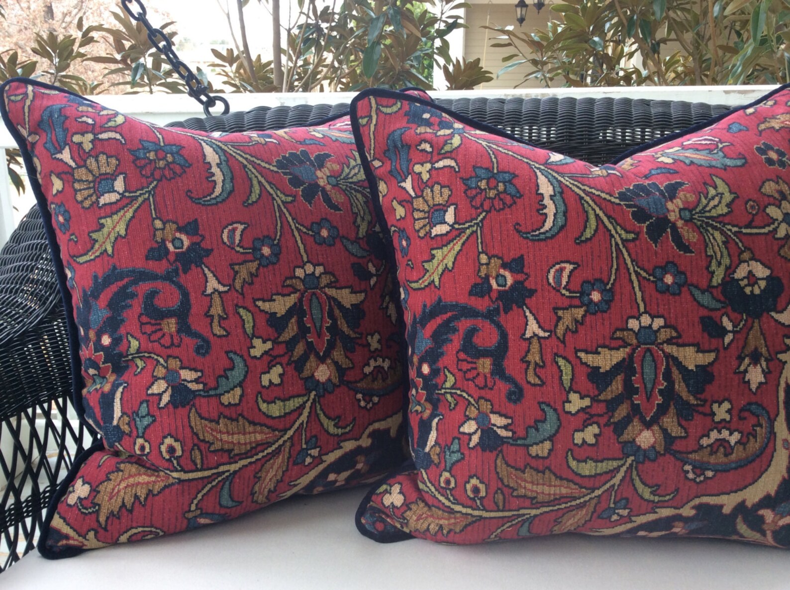 Ralph Lauren Pillow Cover in Rich poet's Etsy