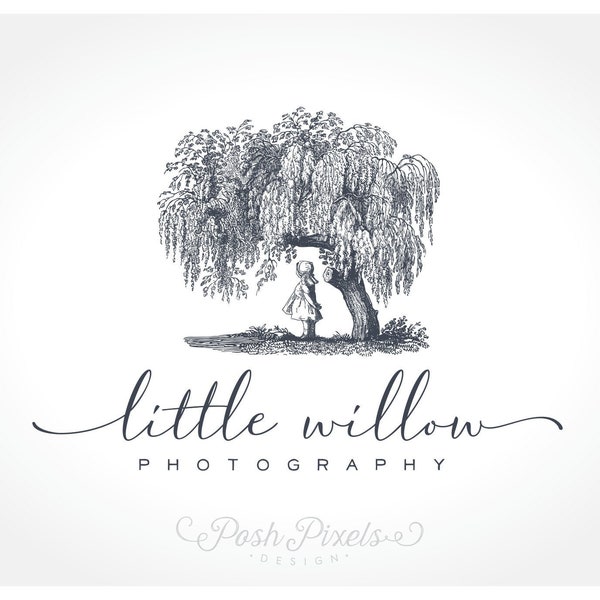 Tree Logo, Willow Logo, Photography Logo, Child Logo, Business Branding