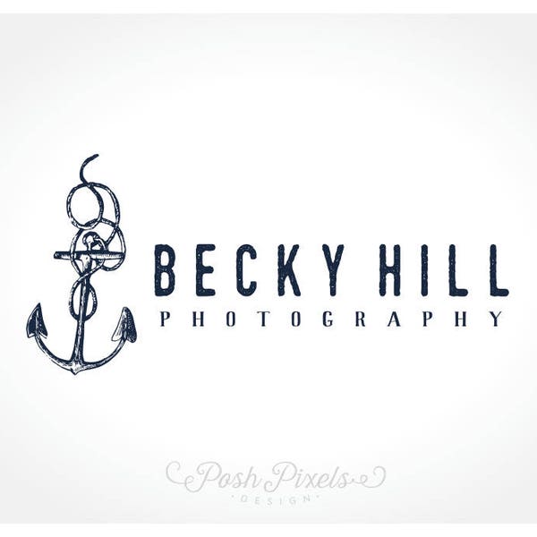 Anchor logo, Nautical Logo, Watermarks, Photography Logo, Business Branding