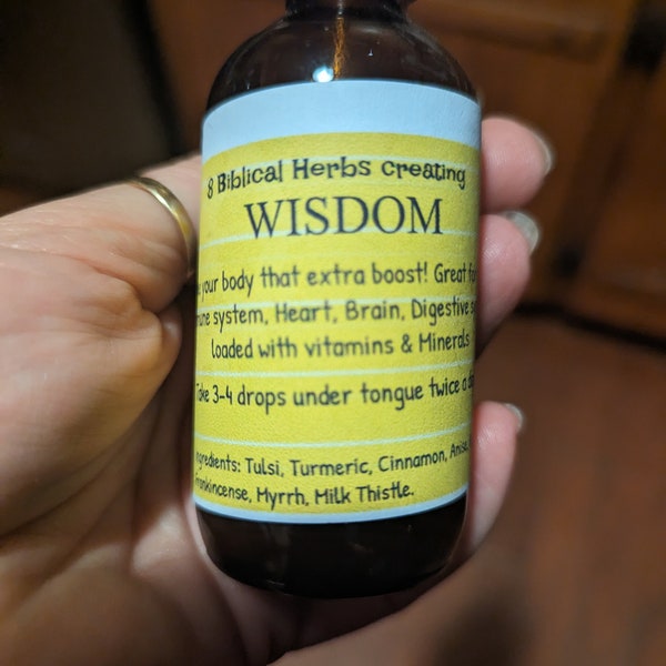 Wisdom tincture Natural supplement