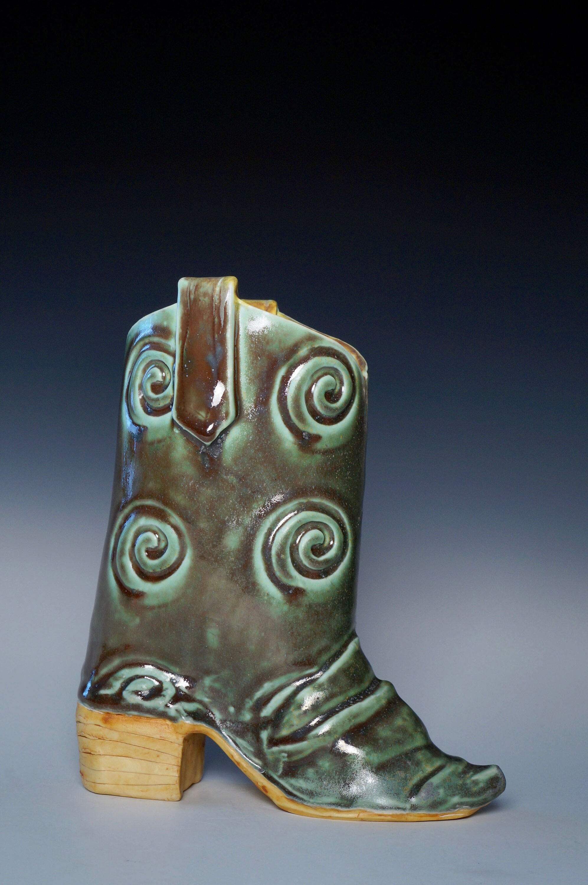 ceramic cowboy boots