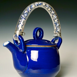 Blue Handmade Teapot, Unique Magical Blue, Handmade Ceramic Teapot, Tea Lover Gift, Teapot Lover Item,