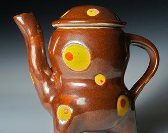 Handmade Teapot, Handmade Ceramic Teapot, Tea lover Gift, Teapot Collection, Teapot Collector, Unique Stoneware Teapot:  Reach For The Stars