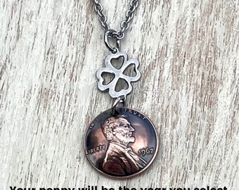 2000-2024 Year Penny Necklace Choose Your Year