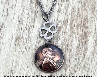 1940-1999 Penny Necklace Choose Your Year