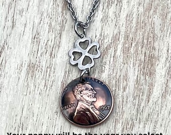 1940-1999 Penny Necklace Choose Your Year