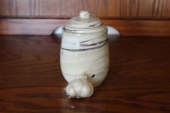 Jar Garlic Pot Ceramic Pottery Garlic Keeper Jar Garlic Jar Etsy