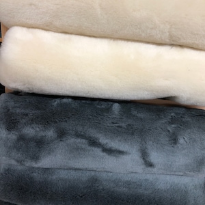 Wool Shearling 100%   ( 3/4 inch thick)