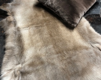 Caribou hide Rug 51 x 31 inches