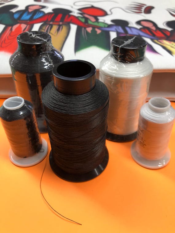 Beading Thread Bonded Nylon, White/ Black 500M Nymo D XXL Spool