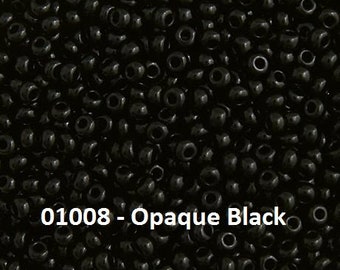 BLACK, WHITE, Grey, SELECTIONS Glass Czech seed beads 10/0 - 20 gram -