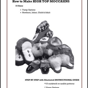 How to Make  Moccasin High Top Patterns