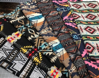 Southwestern Aztec Wool Blend Fabric