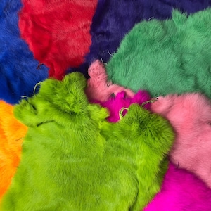 Coloured Rabbit Furs