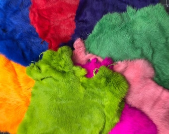 Coloured Rabbit Furs