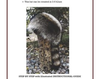 Digital PDF Raccoon Hat Book 11 X 17 inch paper