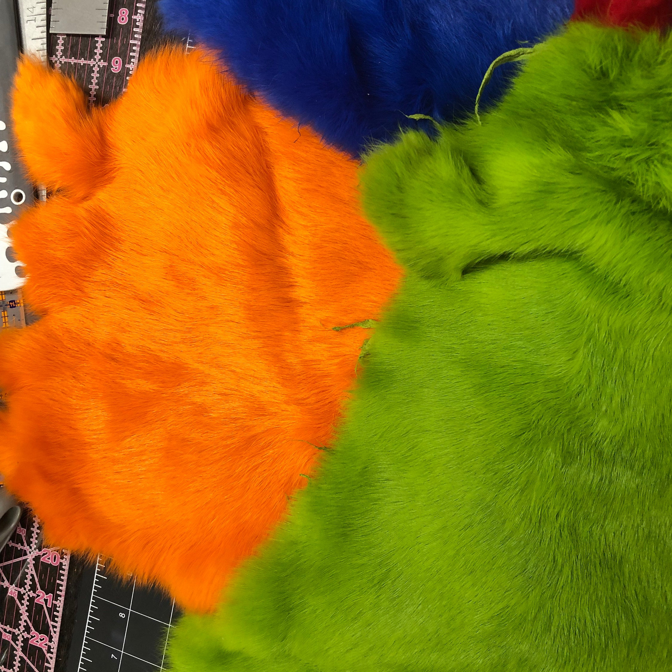 Coloured Rabbit Furs Etsy