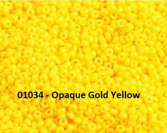 YELLOW + BROWN SELECTIONS Glass Czech seed beads 10/0 - 20 gram -