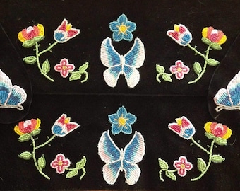 Digital PDF Butterfly and Flower Mukluk Beading Pattern