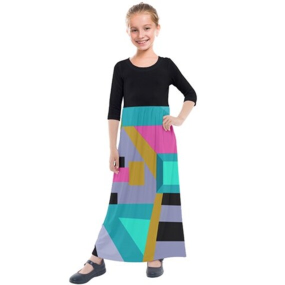 little girl long sleeve maxi dress