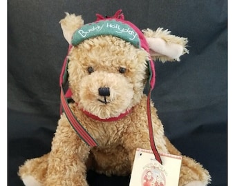 NWT Hallmark Buddy Hollyday 9" Plush Puppy Dog 2002 Bunnies By The Bay