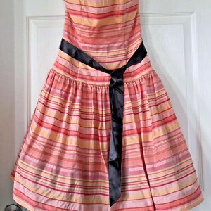 Pink and Orange Prom Dress - Etsy