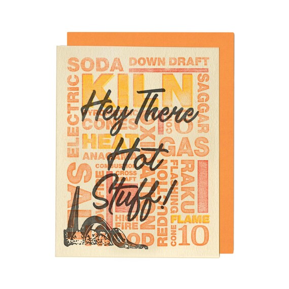 Heisses Zeug Hinweiskarte Etsy