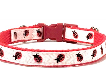 Ladybug dog collar | Etsy
