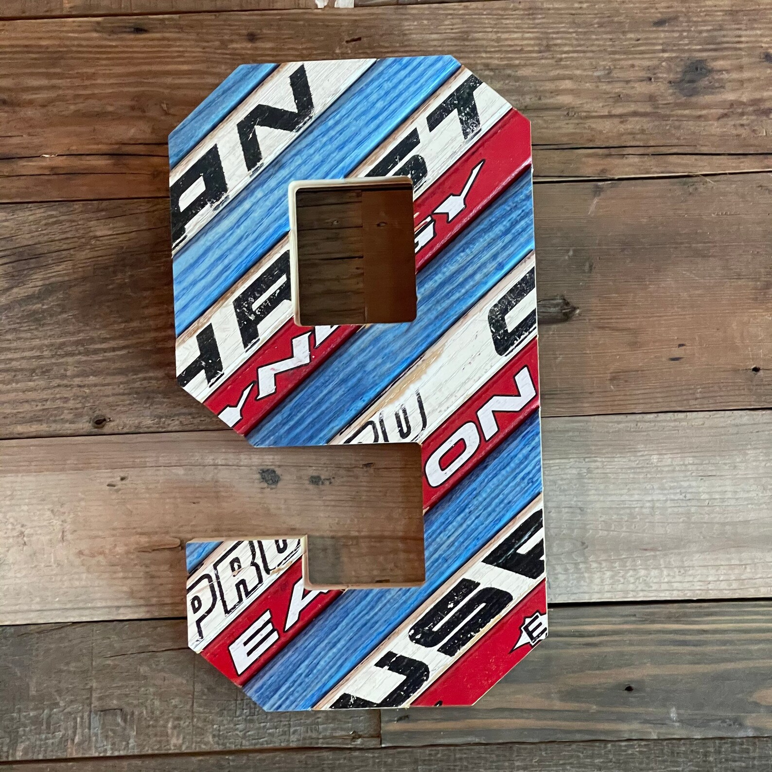 Custom Hockey Numbers/Letters/Symbols Made With Salvaged Etsy