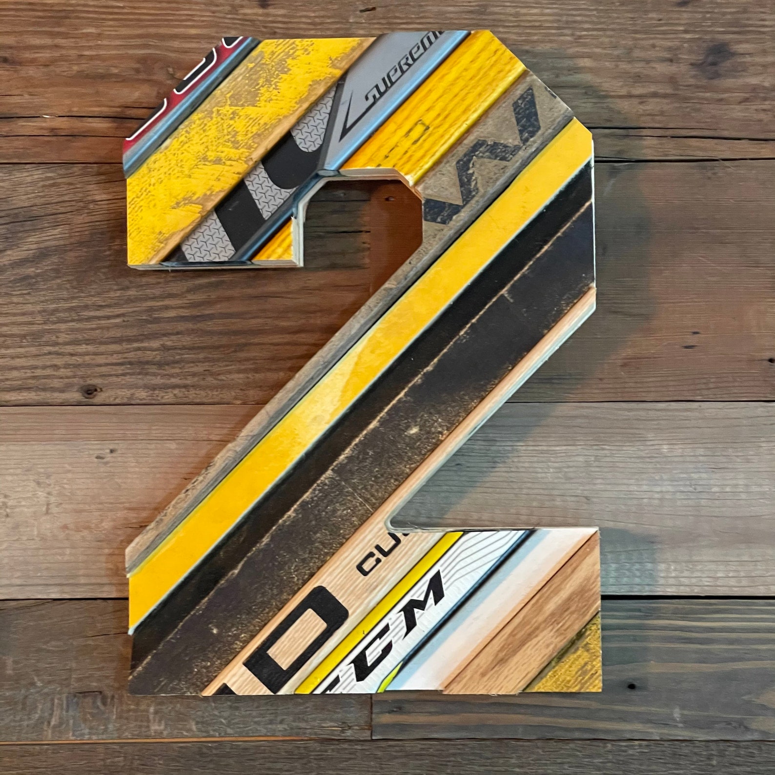 Custom Hockey Numbers/Letters/Symbols Made With Salvaged Etsy