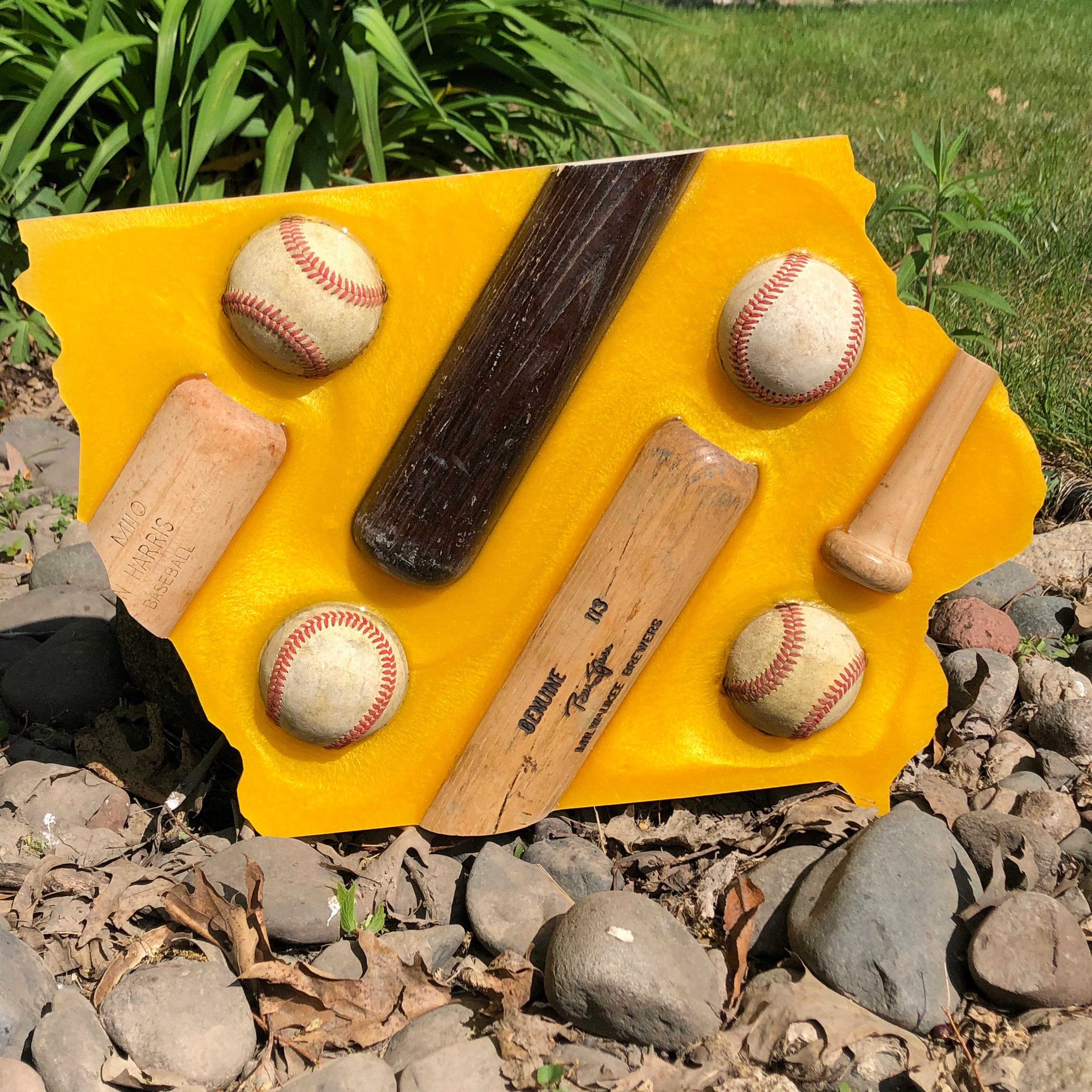 Custom State of Iowa Baseball Bat Sign MadetoOrder in Etsy