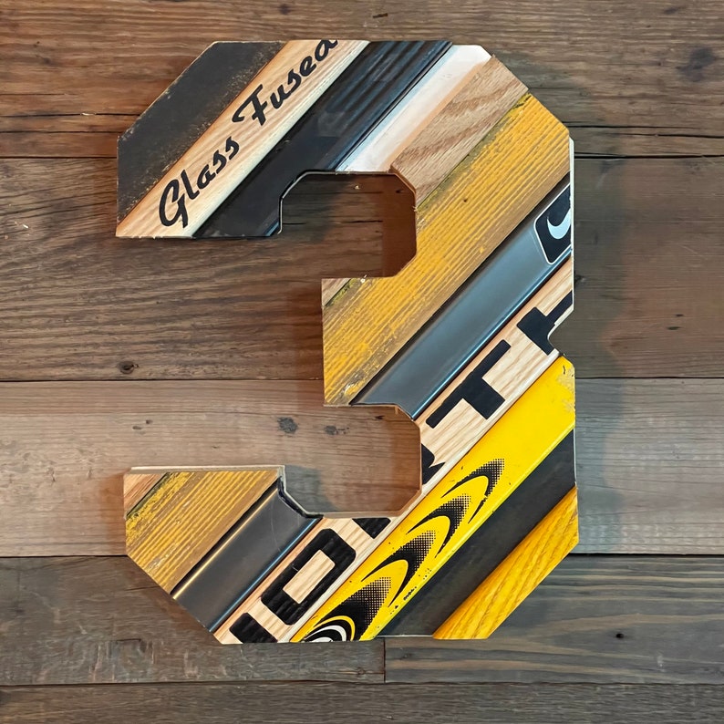 Custom Hockey Numbers/letters/symbols Made With Salvaged Etsy