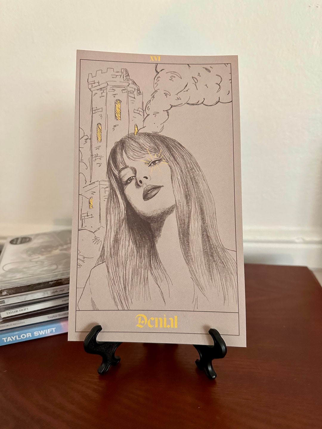 Taylor Swift Denial Tarot Card Print Etsy