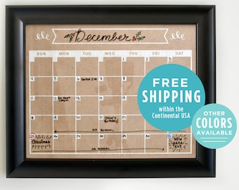 Wall Calendar - Large Calendar - Horizontal Layout - Family Calendar - Business Calendar - Home Command Center