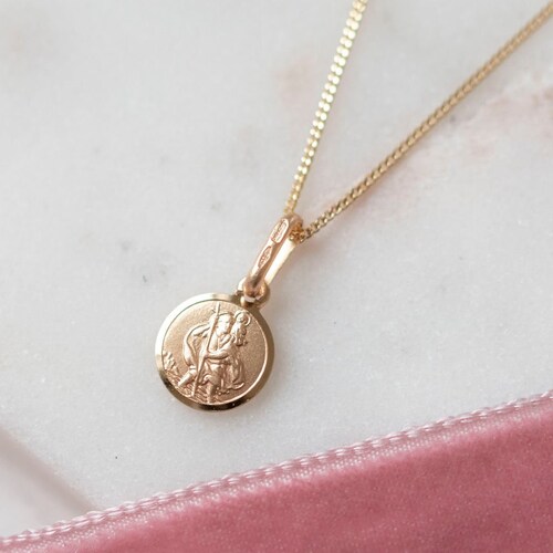 9ct Yellow Gold Tiny St Christopher 