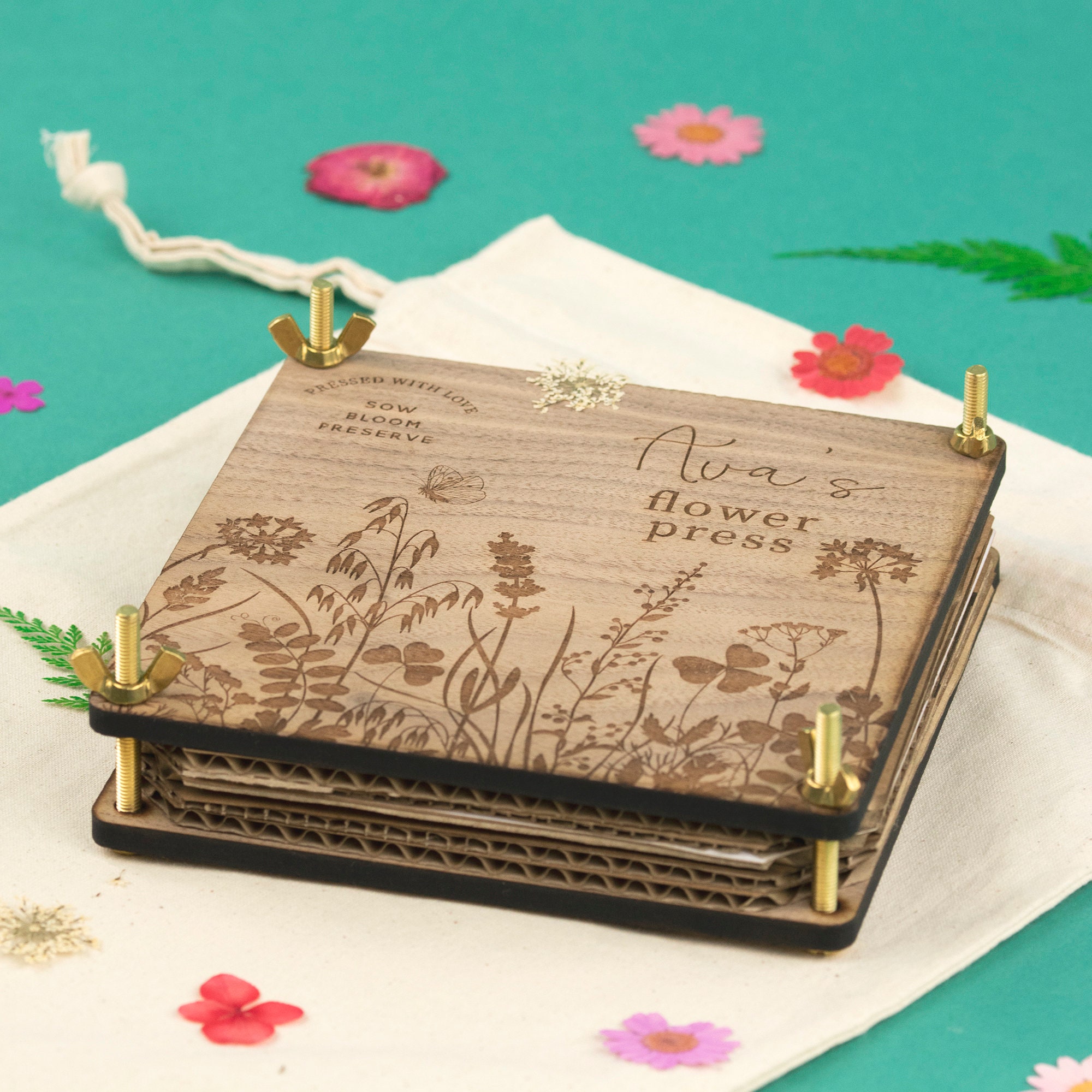 The Flower Press Kit -   Manualidades, Flores prensadas