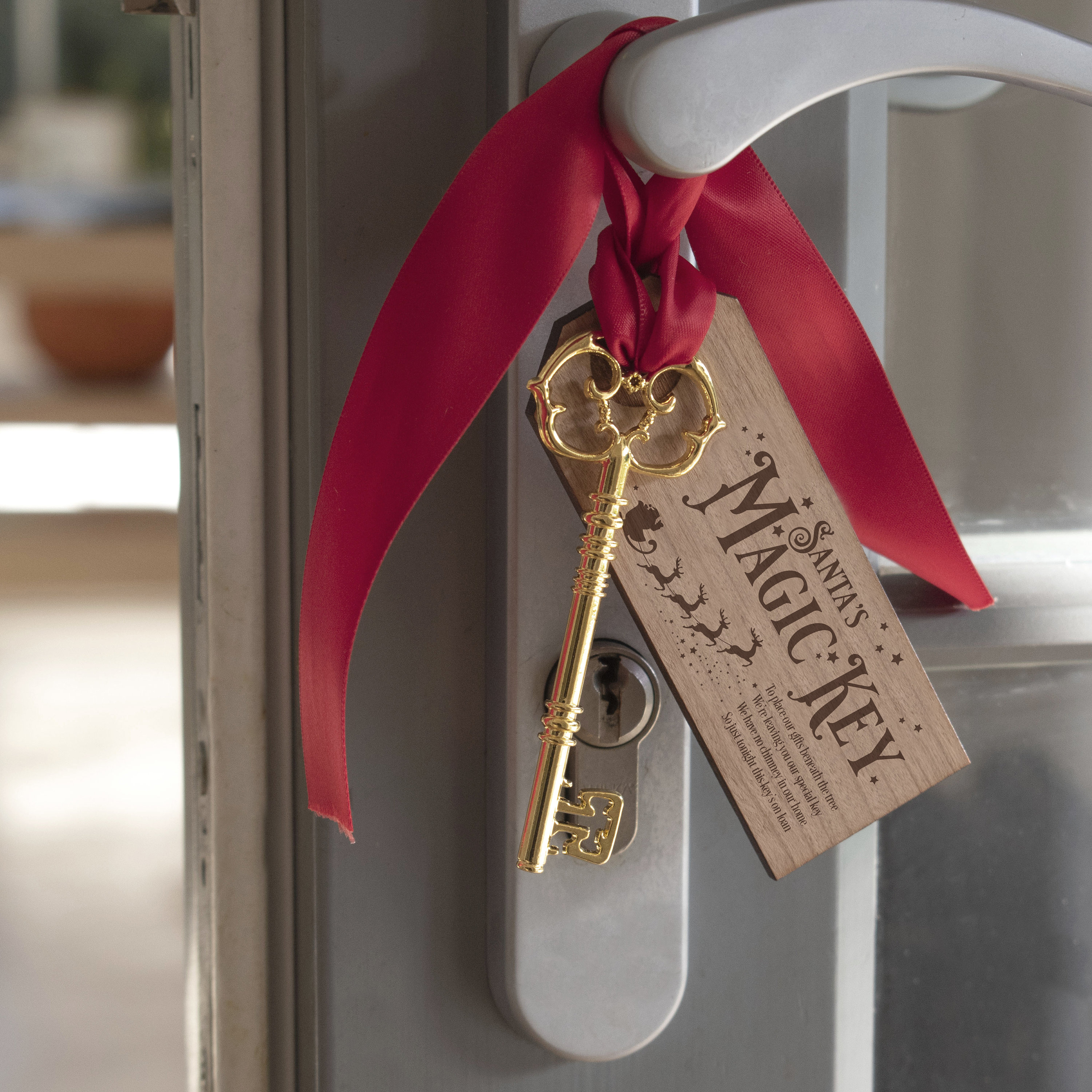 Christmas Door Hanger santa's Magic Key for Our Home Without a Chimney Svg  Laser Cut File Glowforge Cricut Silhouette 