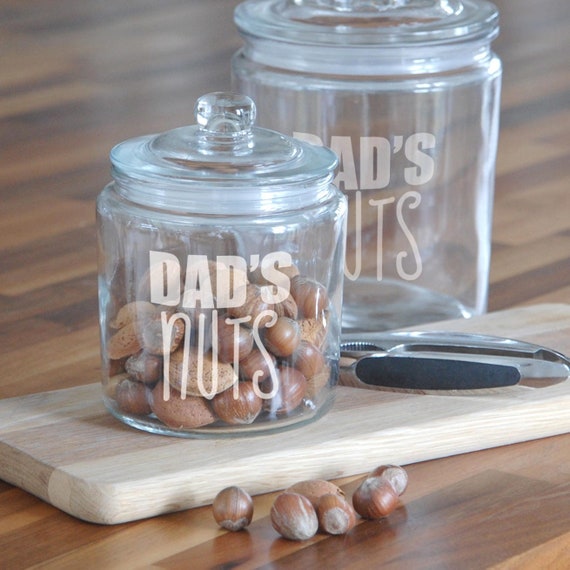 Clear Glass Jars Food Storage Wooden Lid Personalized Gift for Her