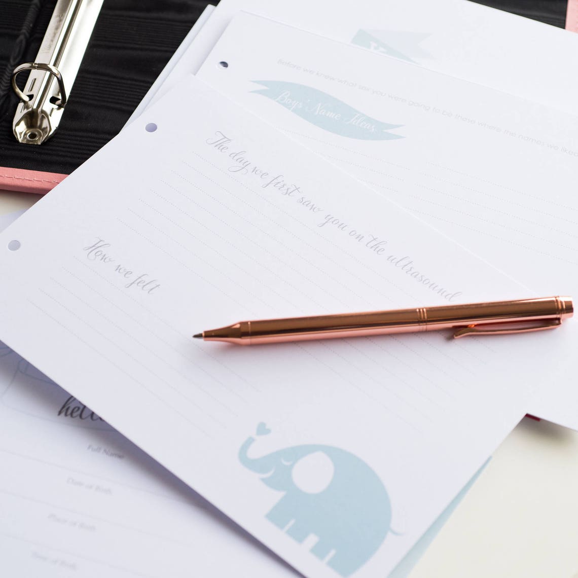 Leather 'baby' Record Book Personalized Baby Journal Etsy UK