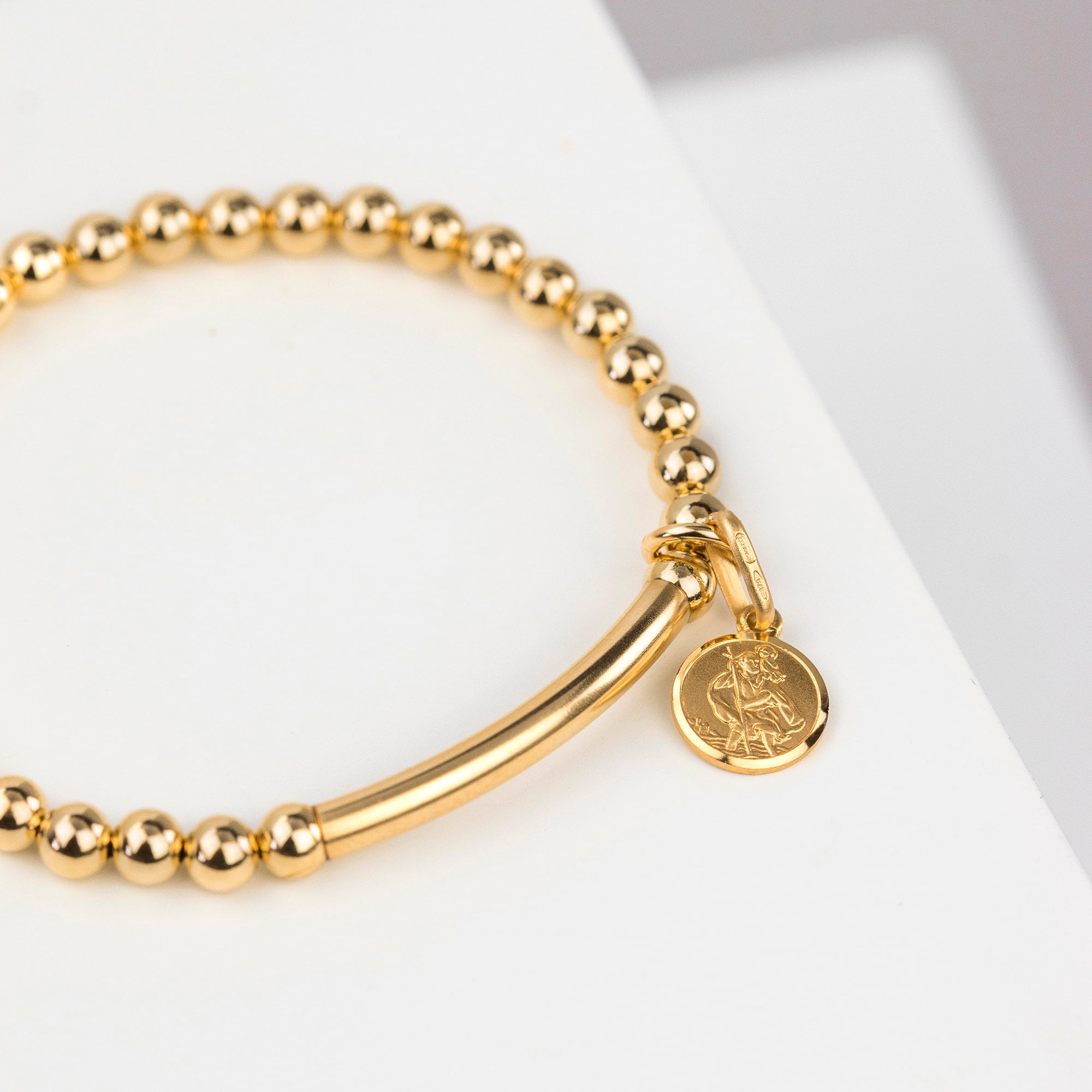 St Christopher Christening Bracelet Etsy